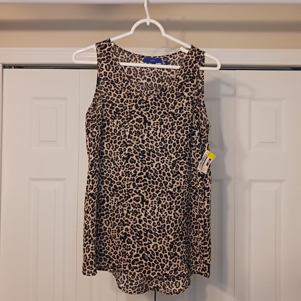 #194 3/$18 - Apt 9 Tan/Black Tank Top Size XS